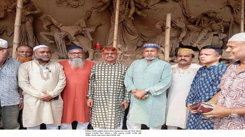 টাঙ্গাইলে প্রতিমা ভাংচুর করা মন্দির পরিদর্শন করলেন কালাম এমপ