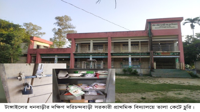 ধনবাড়ীতে বিদ্যালয়ের সরঞ্জাম চুরি,পাঠদান ব্যহত!