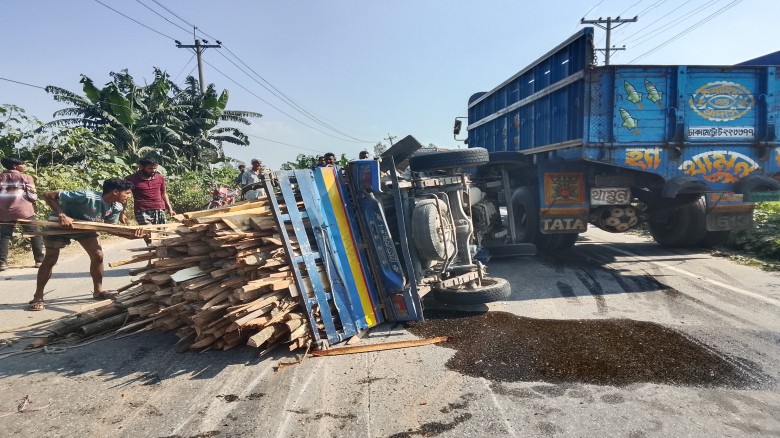 ধনবাড়ীতে সড়ক দুর্ঘটনায় একজন আহত
