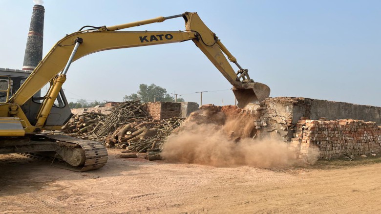 মধুপুরে ইটভাটায় পরিবেশ অধিদপ্তরের অভিযান জরিমানা