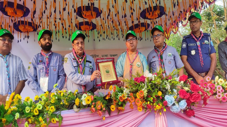 মধুপুরের গভীর অরণ্যে ঢাকা বিভাগীয় স্কাউট অ্যাডভেঞ্চার ক্যাম্প শুরু...