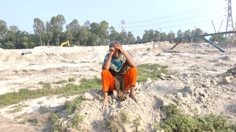 ভূঞাপুরে প্রতিবন্ধী নারীর জমি দখল করে মাটি কেটে বিক্রির অভিয