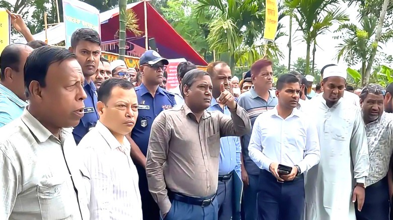 দক্ষিণ গফরগাঁও উপজেলা সদর নয়াবাড়িতেই হচ্ছে-পরিদর্শনে আশাবাদ 