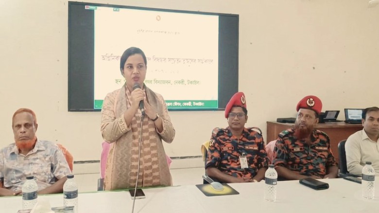 ধনবাড়ীতে অগ্নিনির্বাপন ও ভূমিকম্প বিষয়ক সচেতনতামূলক কর্মশালা