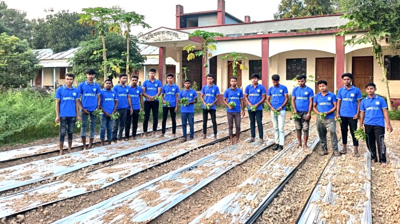 মহিষমারা কলেজে শেখানো হয় বীজ থেকে চারা উৎপাদন কৌশল