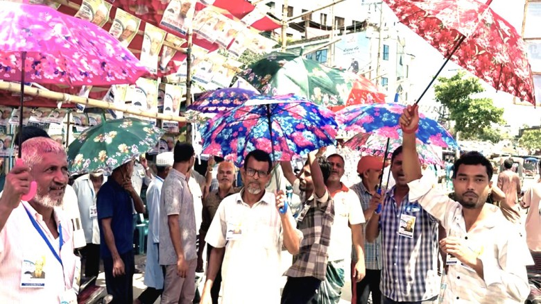 ধনবাড়ীতে  ট্রাক ও কাভার্ডভ্যান ড্রাইভার্স ইউনিয়নের ত্রি-বার্