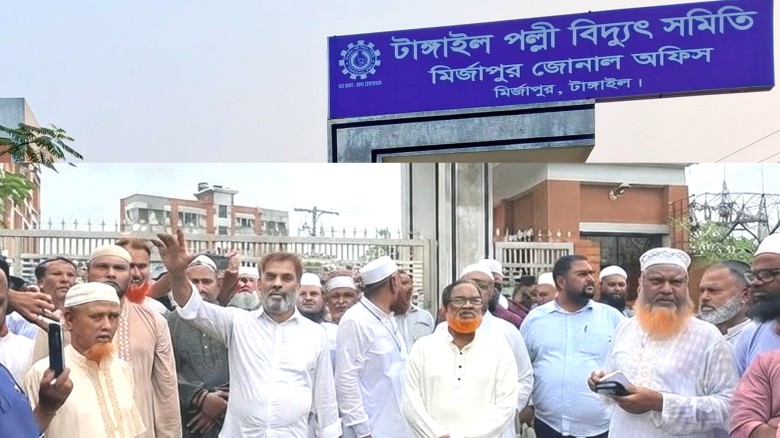 মির্জাপুরে জনরোষ ও হামলার ‍মুখেও জীবনের ঝুঁকি নিয়ে বিদ্যুৎকর