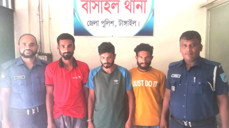 বাসাইলে ৩ ইয়াবা ব্যবসায়ীকে ১১ মাসের কারাদন্ড